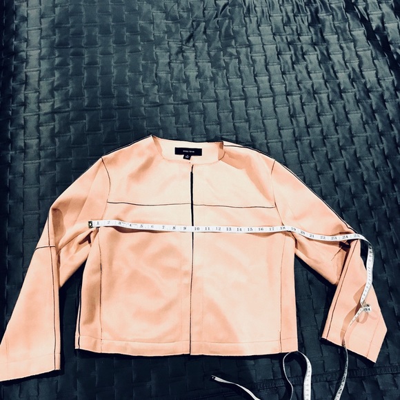 Dusty Rose Suede Look Jacket - Picture 7 of 7